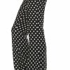 Regular Size * | Zoozie La Foldover Palazzo Pants High Waisted Black Polka Dot