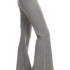 Regular Size * | Zoozie La Regular Size Bell Bottoms Denim Colored Yoga Pants Light Gray