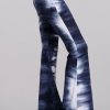 Regular Size * | Zoozie La Regular Size Bell Bottoms Yoga Stretch Pants Tie Dye 01 Blue White Tie Dye Blue White