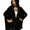 Regular Size * | Zoozie La Regular Size Tunic Top Shirt Dress Twist Top Long Sleeve Black