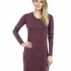 Regular Size * | Zoozie La Floral Print Long Sleeve Sweatshirt Mini Dress With Hoodie Mauve