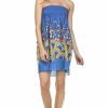 Regular Size * | Zoozie La Blue Mini Floral Elastic Band Top Sundress Regular Size