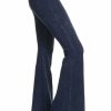 Regular Size * | Zoozie La Bell Bottoms Yoga Pants Denim Colored Blue Denim Colored Yoga Pants Blue