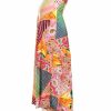 Regular Size * | Zoozie La Regular Size Garden Paisley And High Fans Maxi Skirt Orange