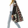 Regular Size * | Zoozie La Aztec Cardigan Tribal Sweater Ribbon Chevron Charcoal Regular Size