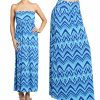 Regular Size * | Zoozie La Maxi Skirt Convertible Dress Tribal Blue