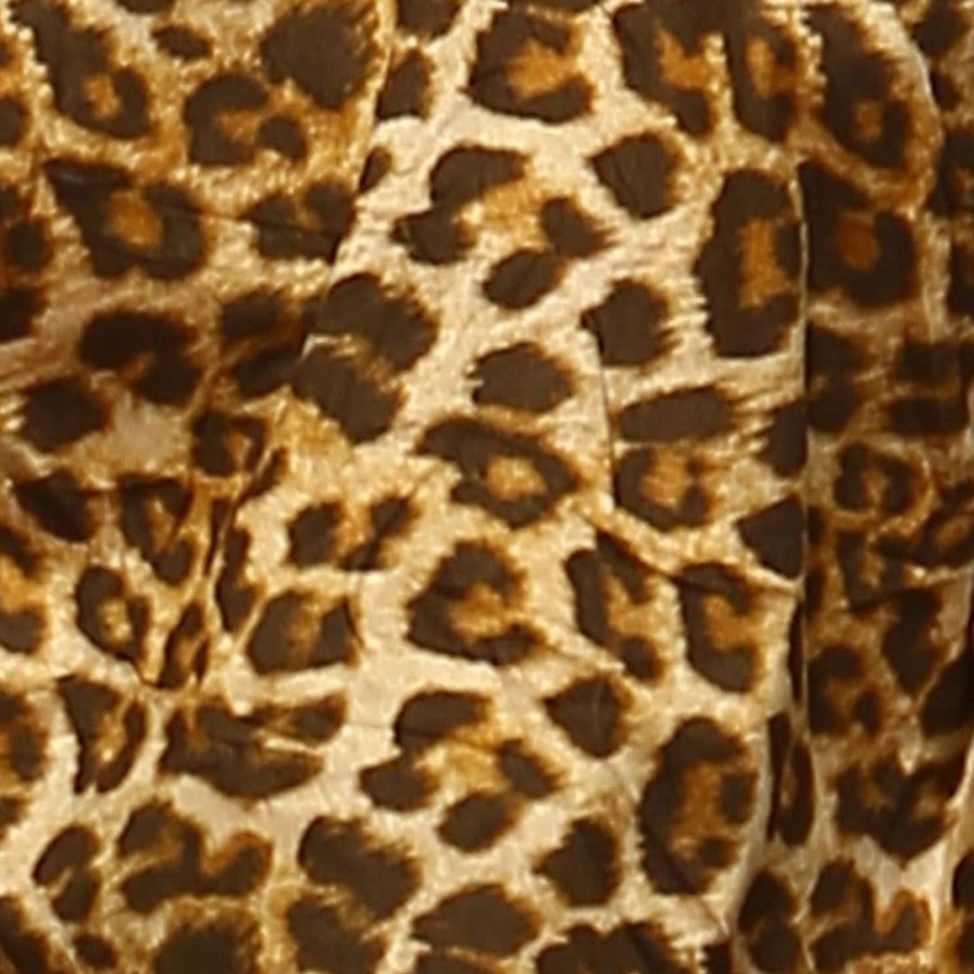 Regular Size * | Zoozie La Suede Open Front Flyaway Jacket Cardigan Cheetah Brown Regular Size