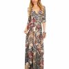 Regular Size * | Zoozie La Maxi Dress With Sleeves Bombshell Red One Regular Size