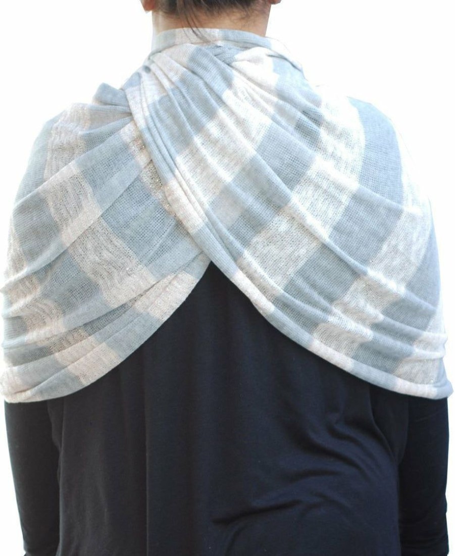 Regular Size * | Zoozie La Regular Size Fashion Scarf Infinity Shawl Pink Gold Stripes One Size