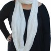 Regular Size * | Zoozie La Regular Size Fashion Scarf Infinity Shawl Off White Beige One Size