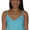 Regular Size * | Zoozie La Blouses Sleeveless Top Sky Blue