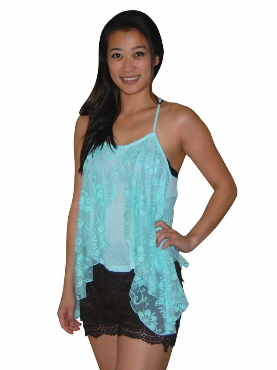 Regular Size * | Zoozie La Brown Lace Scalloped Shorts Regular Size