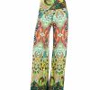 Regular Size * | Zoozie La Foldover Palazzo Pants Moroccan Green Regular Size