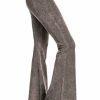 Regular Size * | Zoozie La Bell Bottoms Yoga Pants Denim Colored Taupe Gray Denim Colored Yoga Pants Taupe Gray