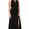 Regular Size * | Zoozie La Plus Size Sleeveless Magic Transformer Maxi Dress Black Regular Size