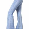 Regular Size * | Zoozie La Bell Bottoms Yoga Pants Denim Colored Lavender Blue