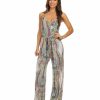 Regular Size * | Zoozie La Jumpsuit Romper Paisley Ivory Pink