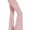 Regular Size * | Zoozie La Bell Bottoms Denim Colored Yoga Pants Light Pink