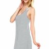 Regular Size * | Zoozie La Mini Lace Dress With Crochet Details Heather Gray Regular Size