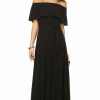 Regular Size * | Zoozie La Regular Size Off The Shoulder Wrap Maxi Dress Black