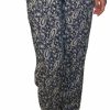 Regular Size * | Zoozie La Jogger Pants Printed Paisley Pale Pink Navy Regular Size