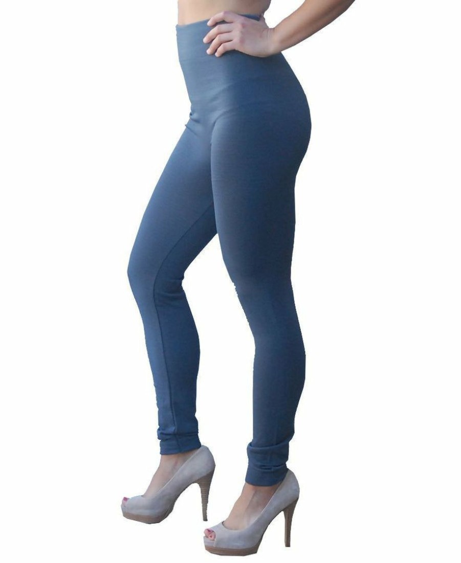 Regular Size * | Zoozie La Solid Leggings Gray Regular