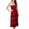 Regular Size * | Zoozie La Maxi Skirt Holiday Flower Red Black