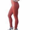 Regular Size * | Zoozie La Solid Leggings Rust Regular Regular Size