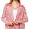 Regular Size * | Zoozie La Lace Cardigans Crochet And Knit Coral