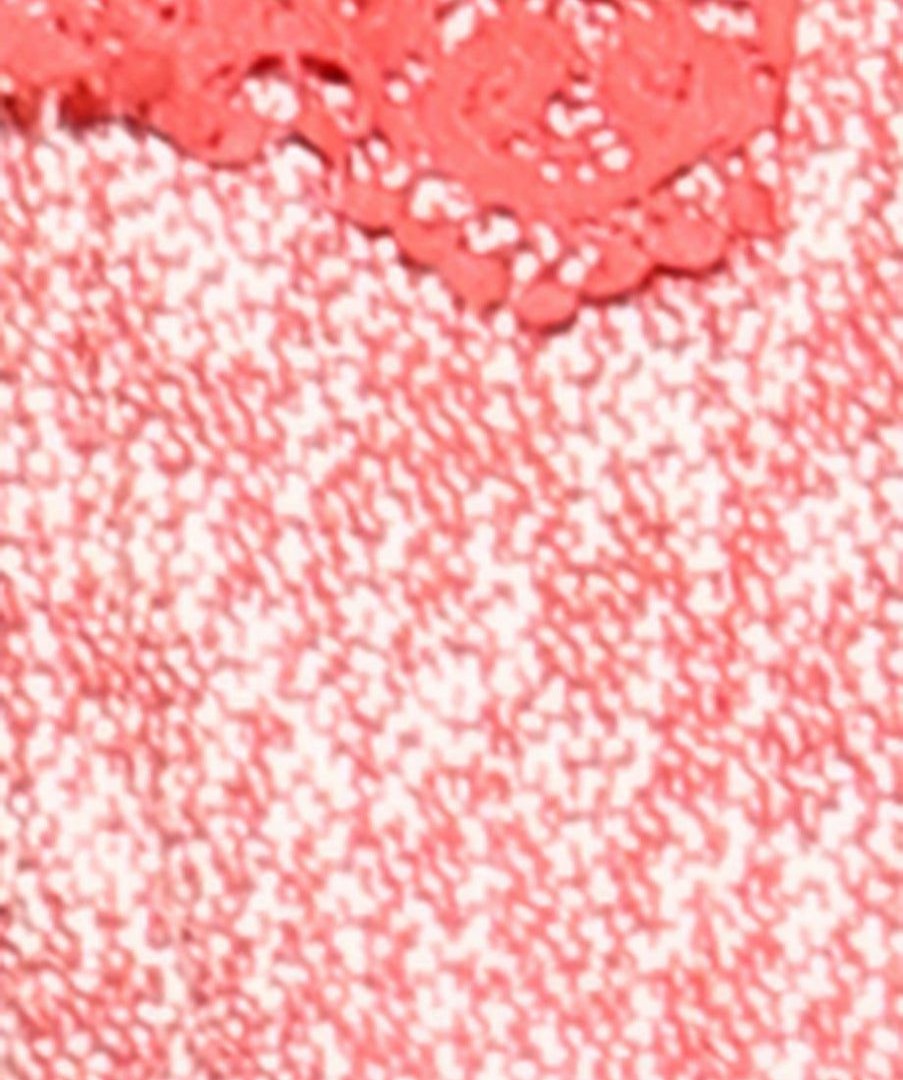 Regular Size * | Zoozie La Lace Cardigans Crochet And Knit Coral