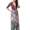 Regular Size * | Zoozie La Maxi Dress With Sleeves Bombshell Red Three