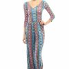 Regular Size * | Zoozie La Jumpsuit Romper Salmon Aqua Tribal