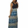 Regular Size * | Zoozie La Soft And Smooth Sleeveless Navy Blue Maxi Dress Regular Size