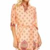 Regular Size * | Zoozie La Regular Size Tunic Top Blouse Pink Coral