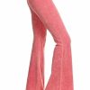 Regular Size * | Zoozie La Bell Bottoms Yoga Pants Denim Colored Pink Denim Colored Yoga Pants Pink