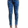 Plus Size * | Zoozie La New B&G Women"S Stone Washed Faded Denim Slim Skinny Mid Rise Blue Jeans Pants