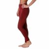 Regular Size * | Zoozie La Solid Color Seamless Fleece Legging Wine Regular Size