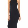 Regular Size * | Zoozie La Regular Size Casual Dress Dress Mock Neck Black