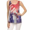 Regular Size * | Zoozie La Regular Size Patriotic Shirt Star Spangle