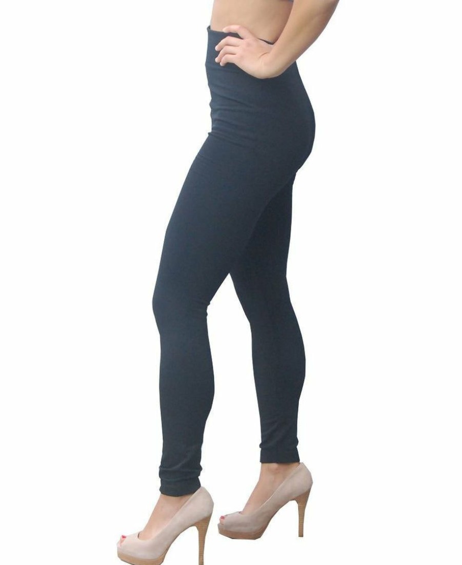 Regular Size * | Zoozie La Regular Size Solid Leggings Black Regular One