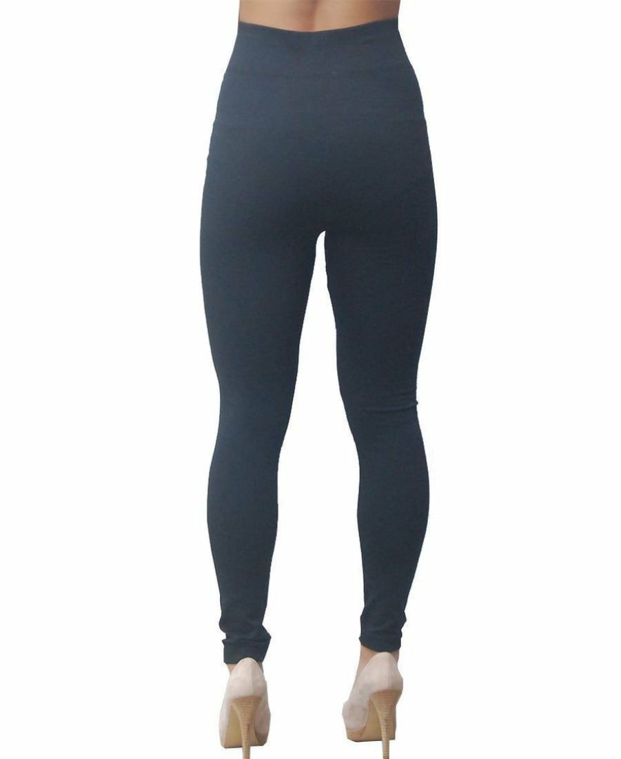 Regular Size * | Zoozie La Regular Size Solid Leggings Black Regular One