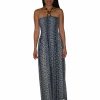 Regular Size * | Zoozie La Silky Strapless Dress Cheetah Leopard Print Black Gray Ivory White